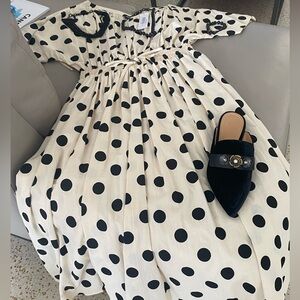 Polka dots midi dress